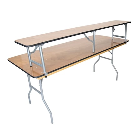 Atlas Commercial Products Titan Series Wood Folding Table, Bar Top, for 6 ft Banquet Table WFT5-1272BT